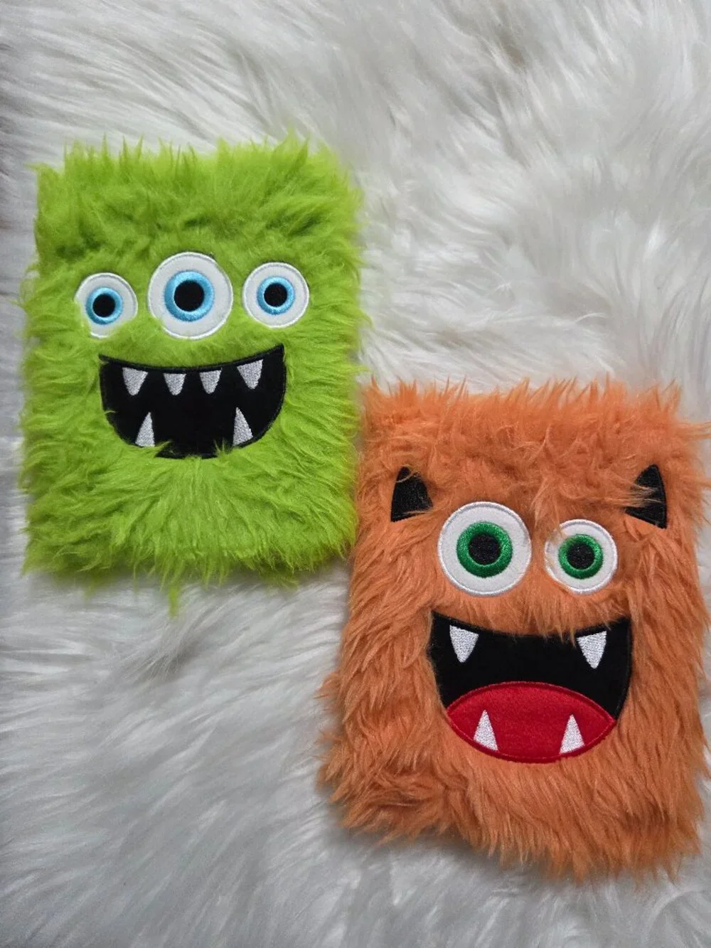 Fuzzy Monster Notebook Set